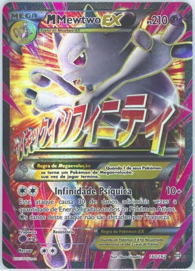 Full Art/M Mewtwo EX Portuguese (160) 2015 Pokemon XY Breakthrough