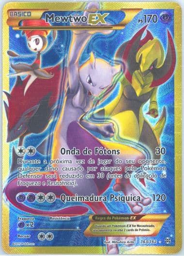 Full Art/Mewtwo EX Portuguese-Secret (163) 2015 Pokemon XY Breakthrough