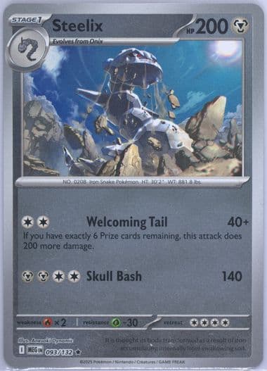 Steelix Reverse Holo (093) 2025 Pokemon Meg EN-Mega Evolution
