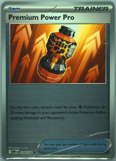 Premium Power Pro Reverse Holo (124) 2025 Pokemon Meg EN-Mega Evolution