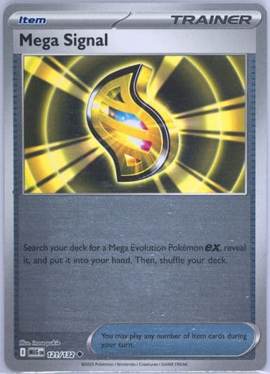 Mega Signal Reverse Holo (121) 2025 Pokemon Meg EN-Mega Evolution