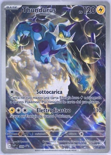 Thundurus Black Bolt Elite Trainer Box (209) 2025 Pokemon Italian Svp It-SV Black Star Promo