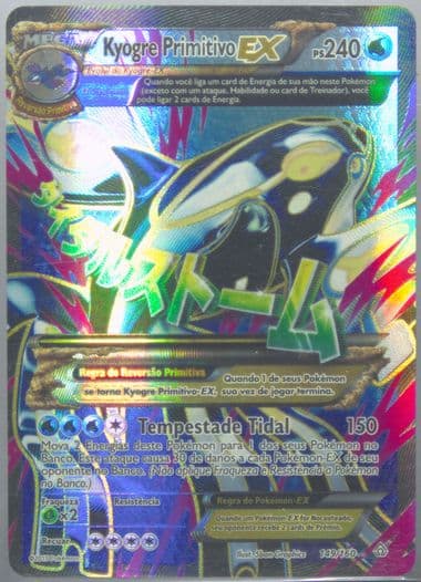 Full Art/Kyogre Primitivo EX Portuguese (149) 2015 Pokemon XY Primal Clash