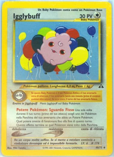 Igglybuff Italian (40) 2001 Pokemon Neo Discovery