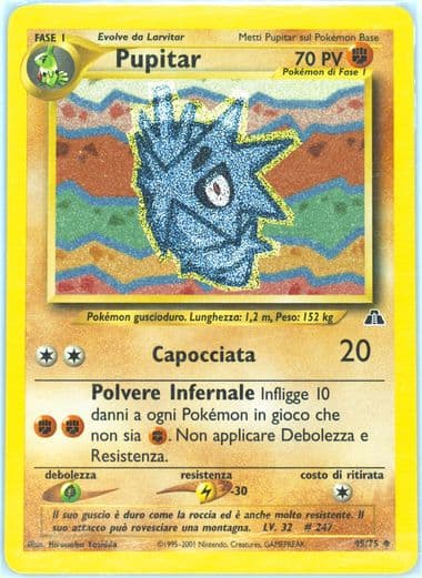 Pupitar Italian (45) 2001 Pokemon Neo Discovery
