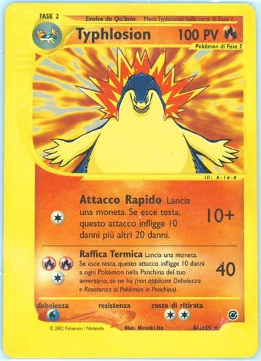 Typhlosion Italian (64) 2002 Pokemon Expedition