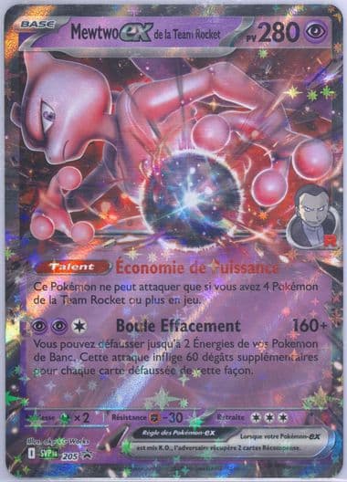 Team Rocket's Mewtwo EX Team Rocket's Mewtwo EX Box (205) 2025 Pokemon French Svp FR-SV Black Star Promo
