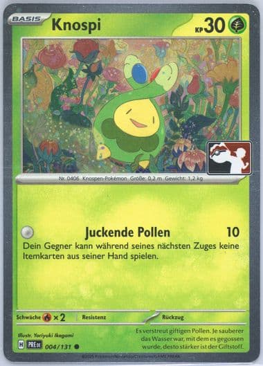 Budew (004) 2025 Pokemon German Play! Pokemon Prize Pack: Series 7