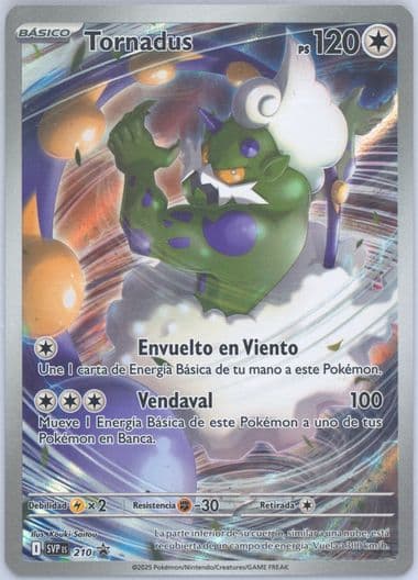Tornadus White Flare Elite Trainer Box (210) 2025 Pokemon Spanish Svp ES-SV Black Star Promo