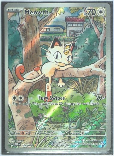 Meowth Illustration Rare (106) 2025 Pokemon Italian Pfl It-Phantasmal Flames