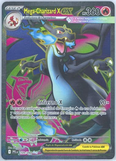 Mega Charizard X EX Ultra Rare (109) 2025 Pokemon Latin American Pfl La-Phantasmal Flames