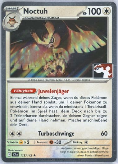 Noctowl (115) 2025 Pokemon German Play! Pokemon Prize Pack