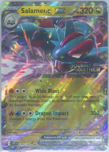 Salamence EX Salamence EX & Reshiram EX Premium Collection (114) 2025 Pokemon Jtg EN-Journey Together
