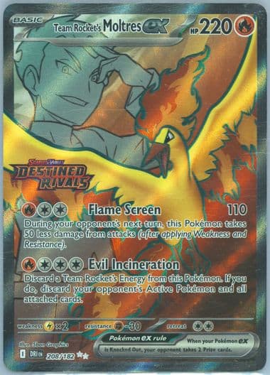Team Rocket's Moltres EX Team Rocket's Moltres EX Ultra-Premium Collection (208) 2025 Pokemon Dri EN-Destined Rivals