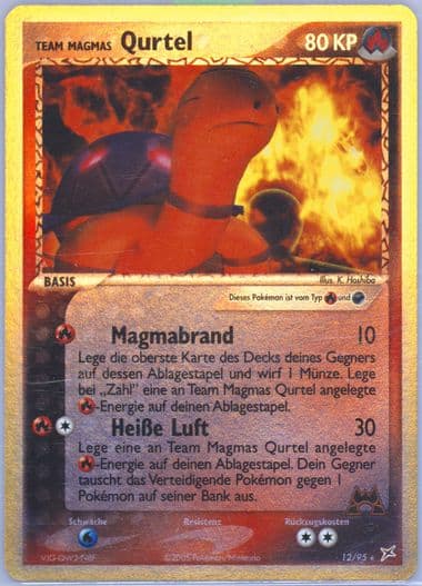 Team Magma's Qurtel-Reverse Foil (12) 2005 Pokemon German EX Team Magma VS Team Aqua