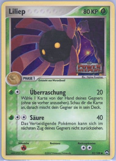 Liliep-Reverse Foil German (52) 2007 Pokemon EX Power Keepers