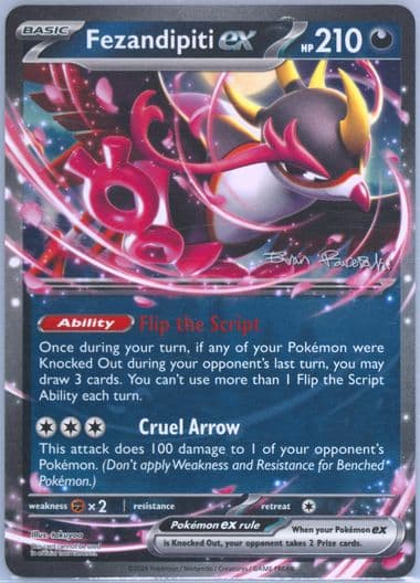 Fezandipiti EX 2025 Pokemon 2024 World Championship Deck: Regidrago Vstar