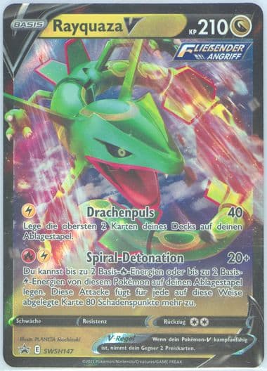 Rayquaza V V Battle Deck-German (147) 2021 Pokemon Swsh Black Star Promo