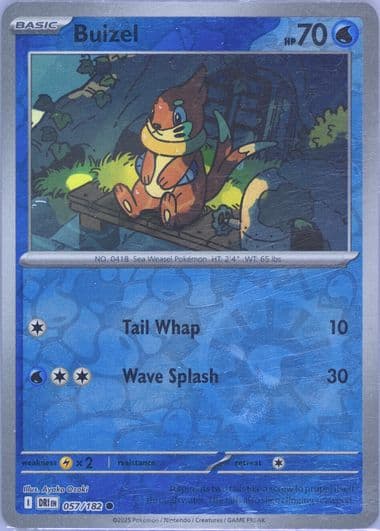 Buizel Reverse Holo (057) 2025 Pokemon Dri EN-Destined Rivals