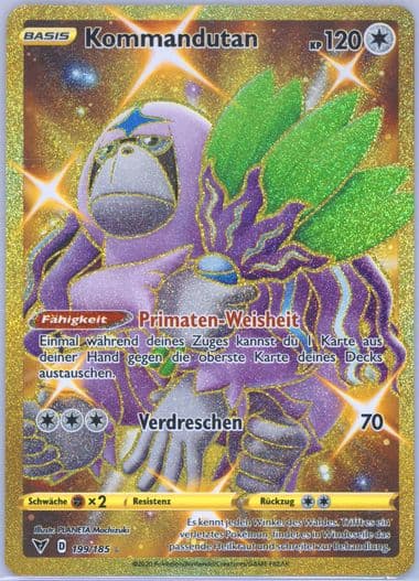 Full Art/Oranguru German-Secret (199) 2020 Pokemon Sword & Shield Vivid Voltage