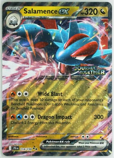 Salamence EX Salamence EX & Reshiram EX Premium Collection-Jumbo (114) 2025 Pokemon Jtg EN-Journey Together