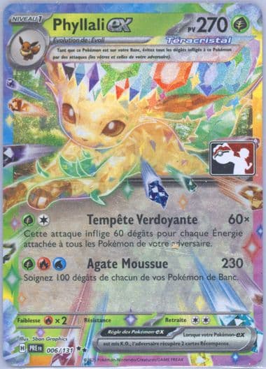 Leafeon EX (006) 2025 Pokemon French Play! Pokemon Prize Pack: Series 7