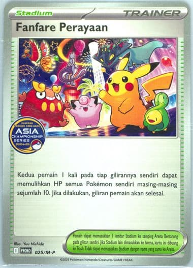 Celebratory Fanfare 2024-25 Season Championship Point Reward (025) 2025 Pokemon Indonesian M-P Promo
