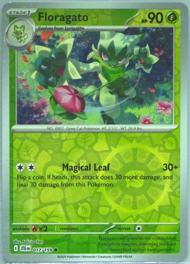 Floragato Reverse Holo (017) 2025 Pokemon Jtg EN-Journey Together