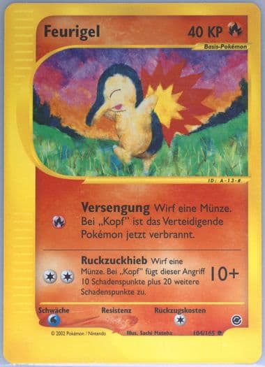 Feurigel German (104) 2002 Pokemon Expedition