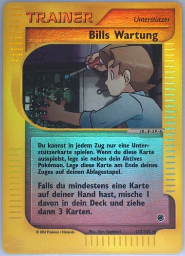 Bills Wartung-Reverse Foil German (137) 2002 Pokemon Expedition