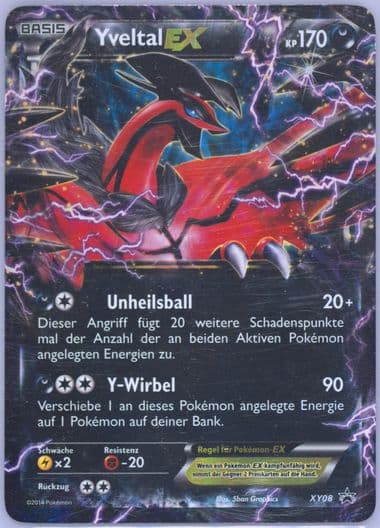 Yveltal EX German (XY08) 2014 Pokemon XY Black Star Promo