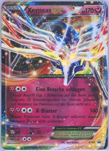 Xerneas EX German (XY07) 2014 Pokemon XY Black Star Promo