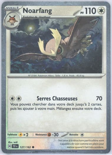 Noctowl Bloodmoon Ursaluna EX Box (127) 2024 Pokemon French Tef FR-Temporal Forces