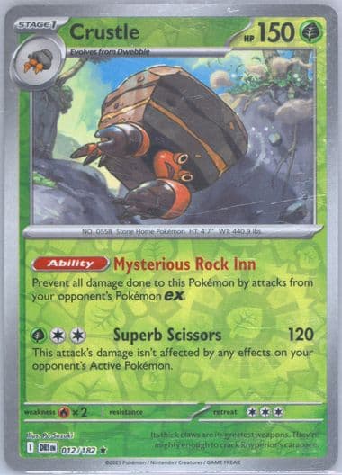 Crustle Reverse Holo (012) 2025 Pokemon Dri EN-Destined Rivals