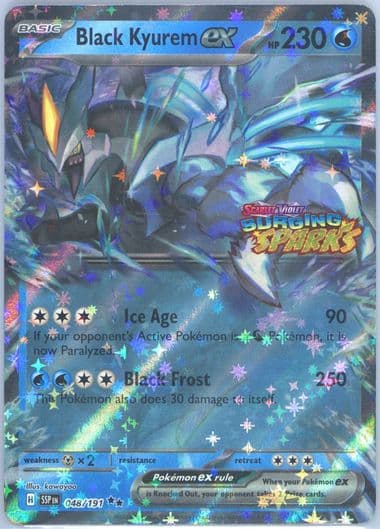 Black Kyurem EX Black Kyurem EX Box (048) 2025 Pokemon Ssp EN-Surging Sparks