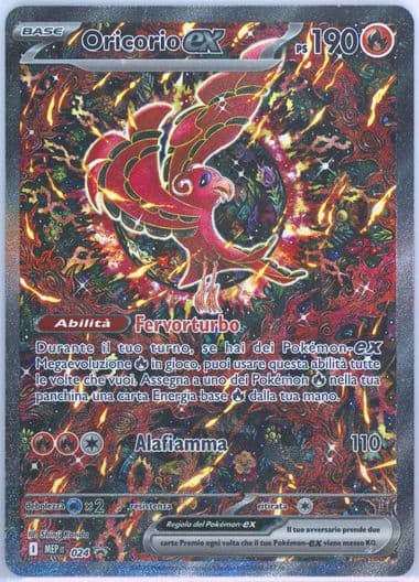 Oricorio EX Mega Charizard X EX Ultra-Premium Collection (024) 2025 Pokemon Italian Mep It-Me Black Star Promo