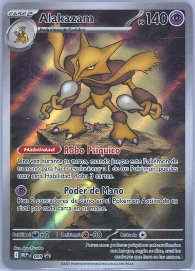 Alakazam Mega Evolution Elite Trainer Box-Mega Gardevoir (009) 2025 Pokemon Latin American Mep La-Me Black Star Promo
