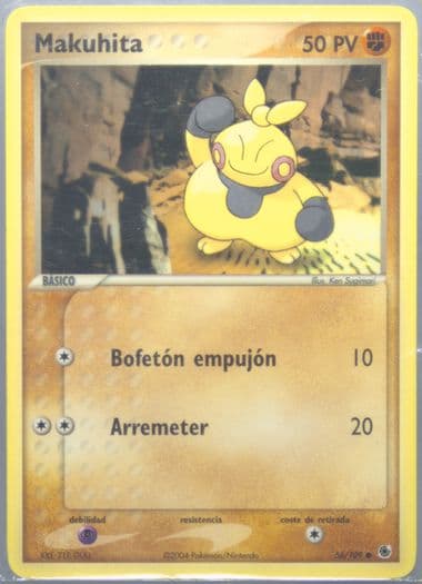 Makuhita (56) 2004 Pokemon Spanish EX Ruby & Sapphire