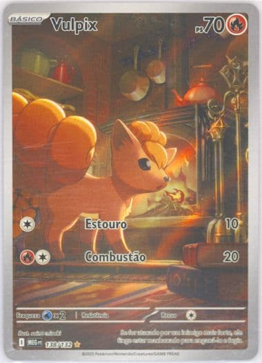 Vulpix Illustration Rare (138) 2025 Pokemon Portuguese Meg PT-Mega Evolution