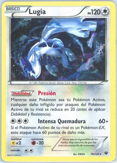 Lugia-Holo Spanish-Sky Guardian Theme Deck (78) 2016 Pokemon XY Fates Collide