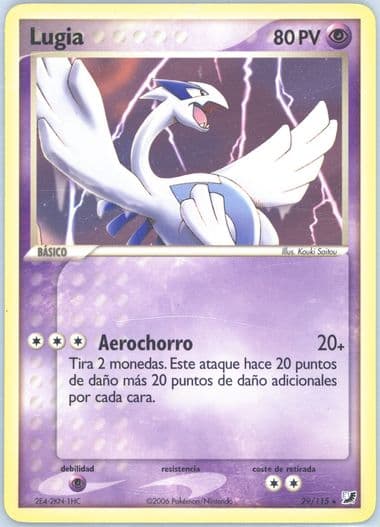 Lugia Spanish (29) 2005 Pokemon EX Unseen Forces
