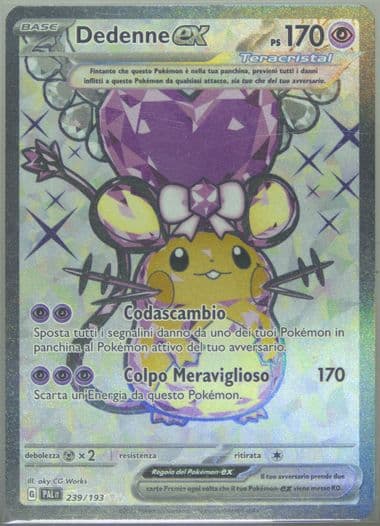 Dedenne EX Ultra Rare (239) 2023 Pokemon Italian Pal It-Paldea Evolved