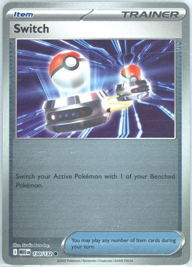 Switch Reverse Holo (130) 2025 Pokemon Meg EN-Mega Evolution