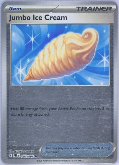 Jumbo Ice Cream Reverse Holo (091) 2025 Pokemon Pfl EN-Phantasmal Flames