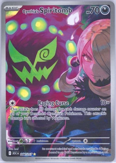 Cynthia's Spiritomb Illustration Rare (244) 2026 Pokemon Asc EN-Ascended Heroes