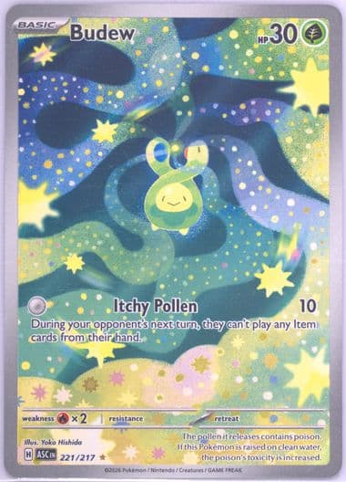 Budew Illustration Rare (221) 2026 Pokemon Asc EN-Ascended Heroes