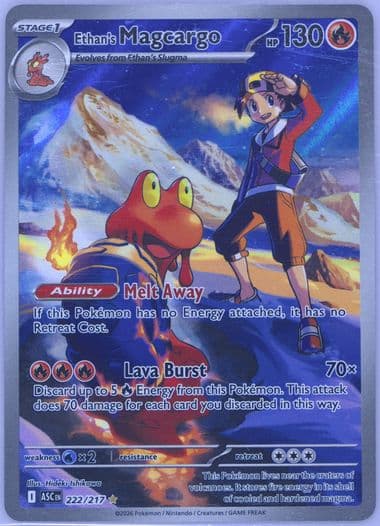 Ethan's Magcargo Illustration Rare (222) 2026 Pokemon Asc EN-Ascended Heroes