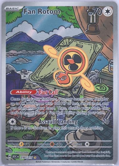 Fan Rotom Illustration Rare (250) 2026 Pokemon Asc EN-Ascended Heroes