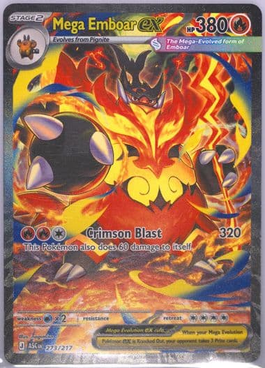 Mega Emboar EX Special Illustration Rare (273) 2026 Pokemon Asc EN-Ascended Heroes