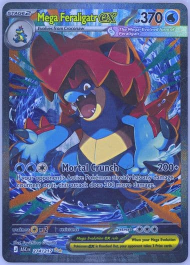 Mega Feraligatr EX Special Illustration Rare (274) 2026 Pokemon Asc EN-Ascended Heroes